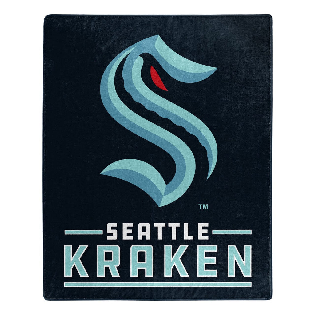 Seattle Kraken Seattle Kraken Blanket 50x60 Raschel Interference Design 190604263274