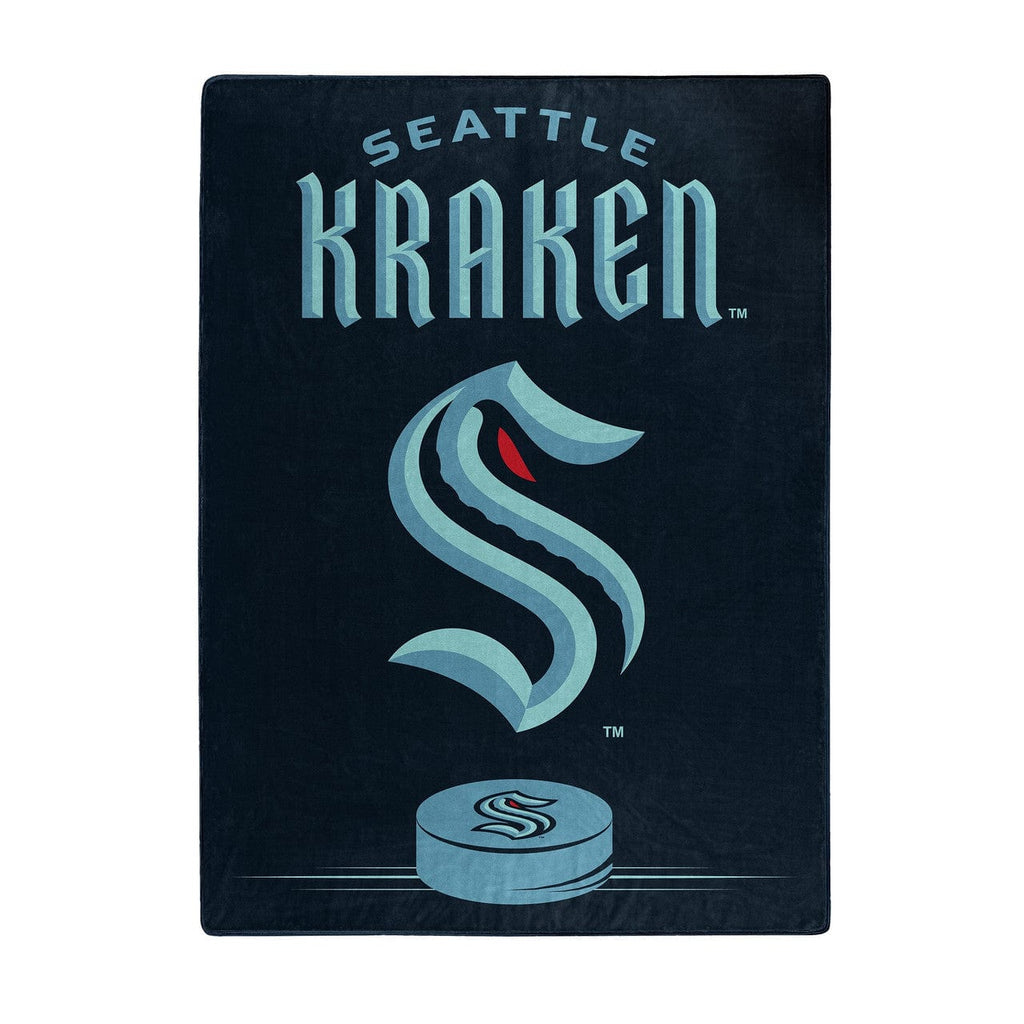 Seattle Kraken Seattle Kraken Blanket 60x80 Raschel Inspired Design 190604263298