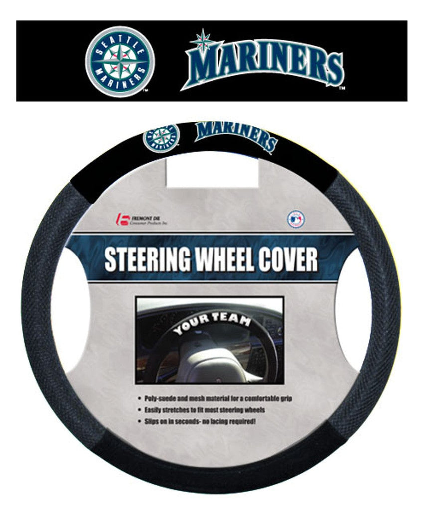 Seattle Mariners Seattle Mariners Steering Wheel Cover Mesh Style CO 023245685122