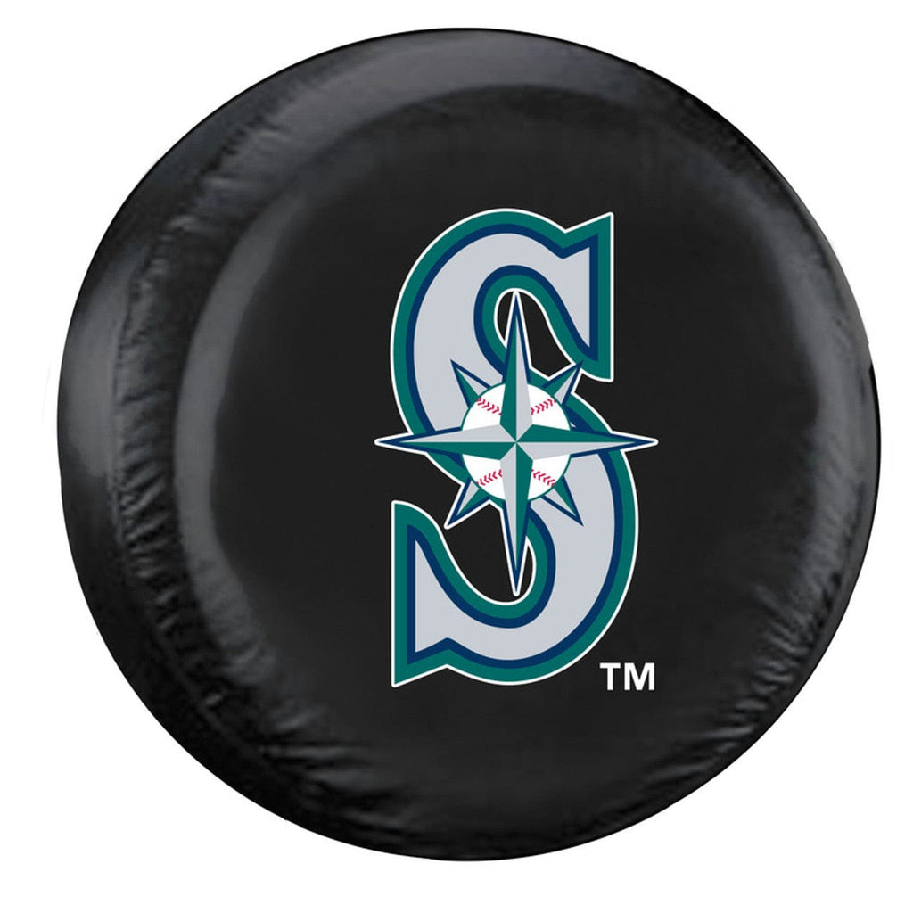 Seattle Mariners Seattle Mariners Tire Cover Large Size Black CO 023245683128