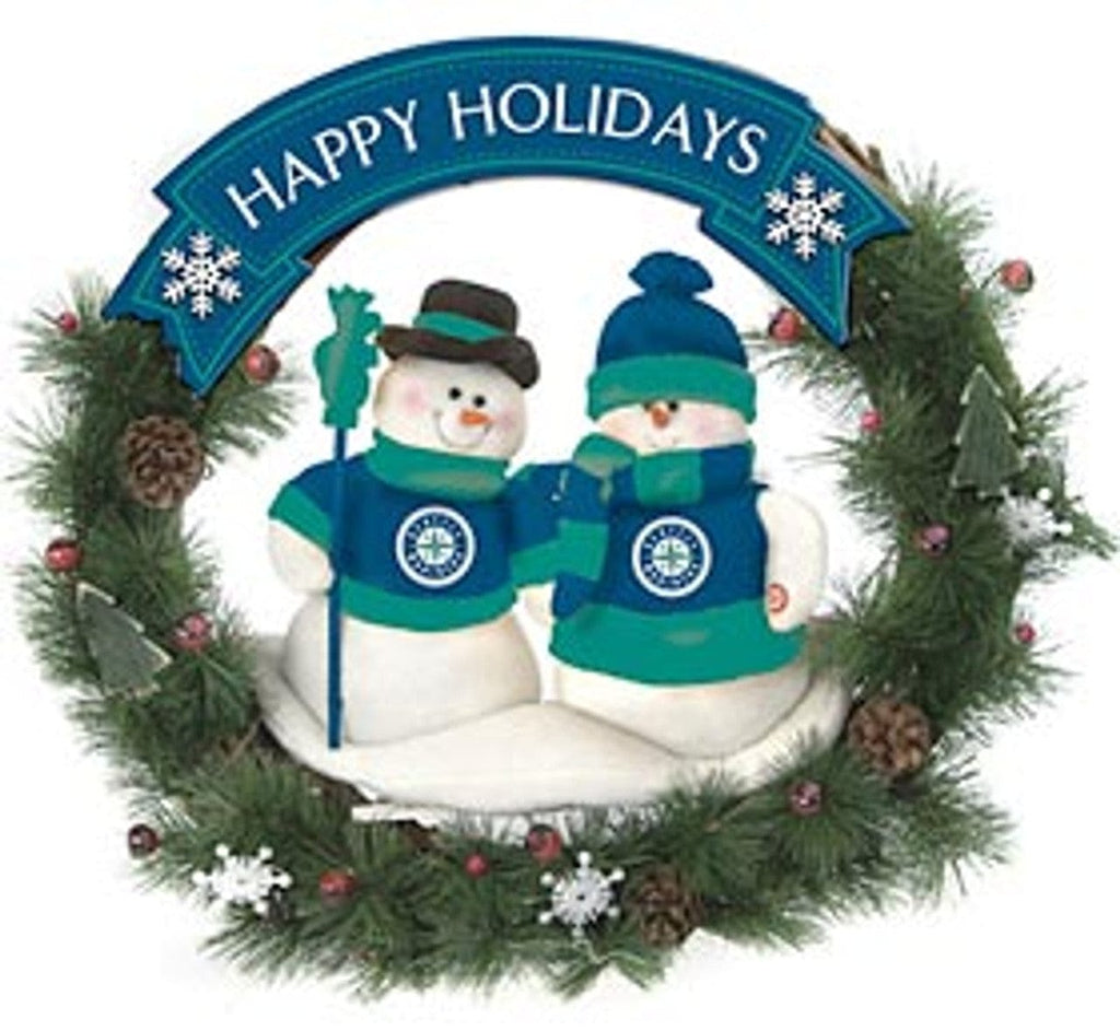 Seattle Mariners Seattle Mariners Wreath 20 Inch Snowman  CO 801946047926