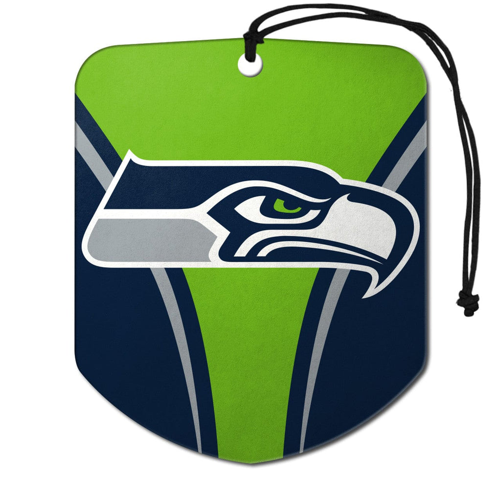 Air Fresheners Seattle Seahawks Air Freshener Shield Design 2 Pack 681620554274