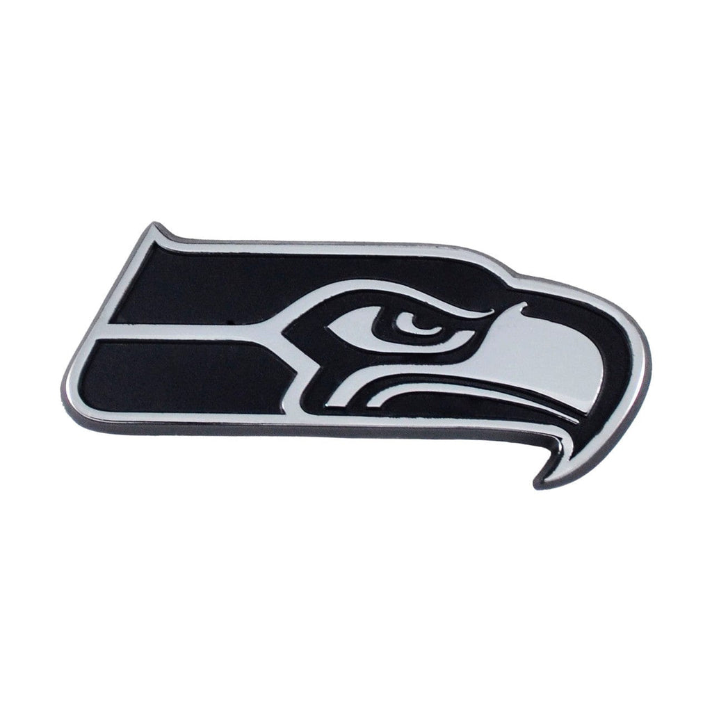 Seattle Seahawks Seattle Seahawks Auto Emblem Premium Metal Chrome 842989087265