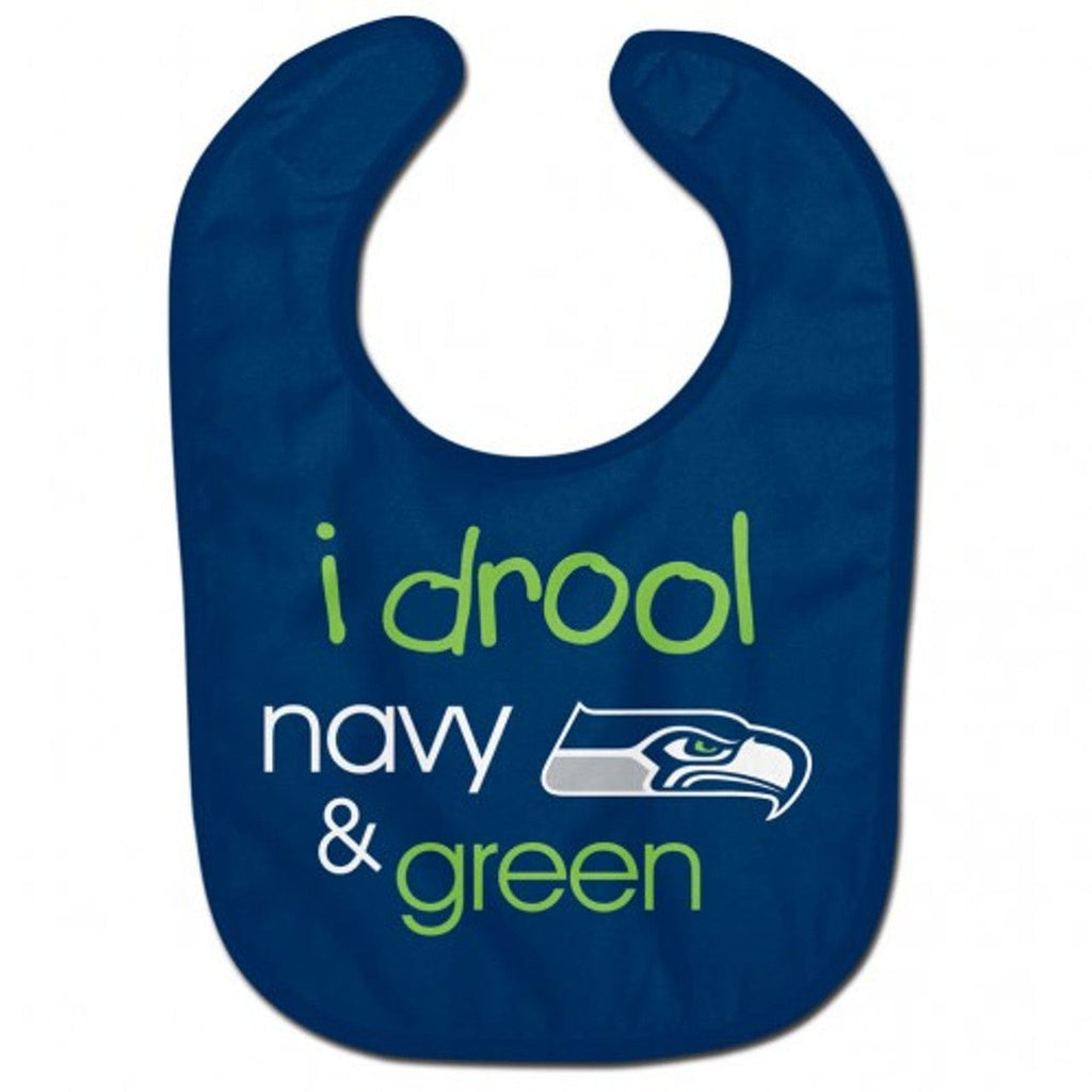 Baby Bib Seattle Seahawks Baby Bib All Pro Style I Drool Design 099606196224