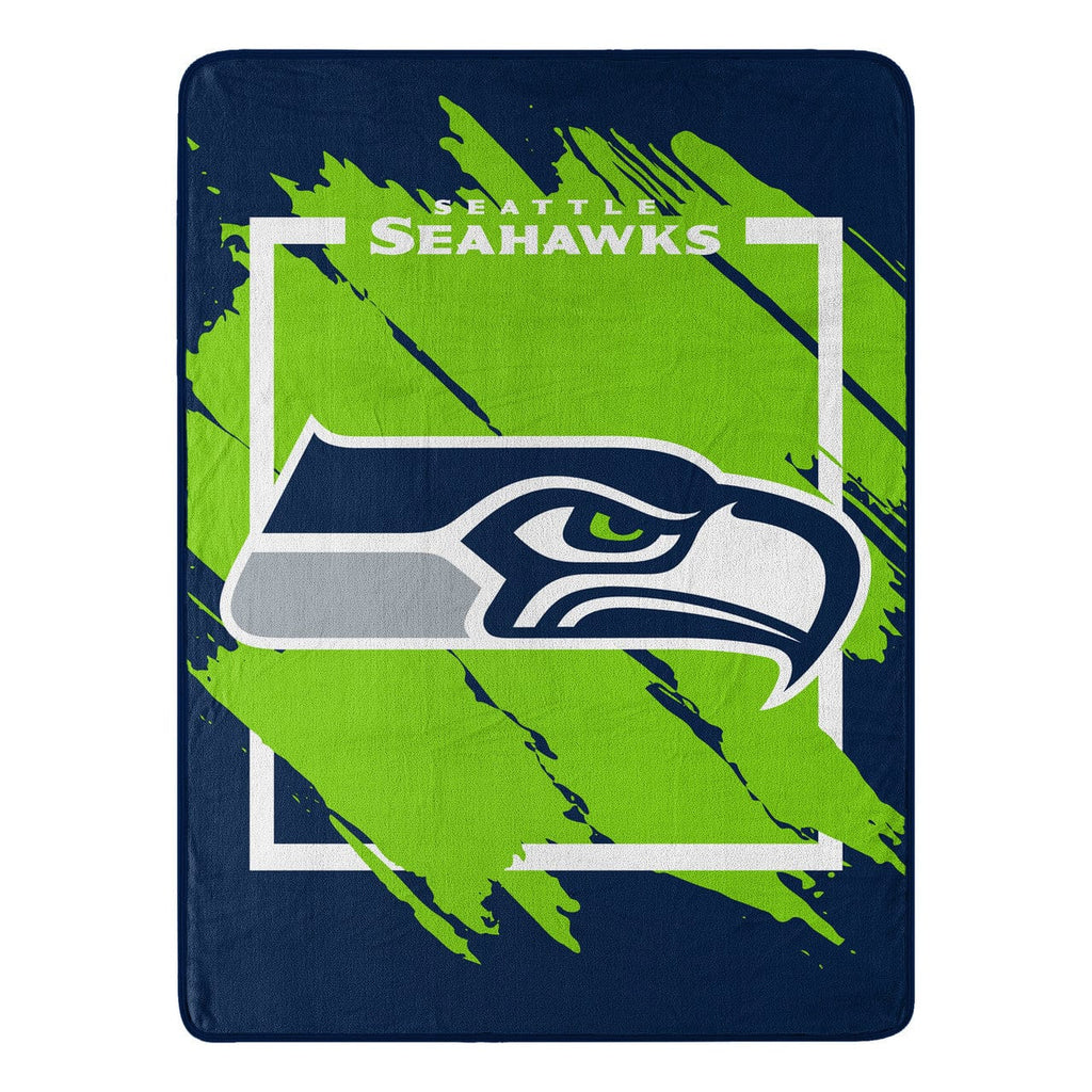 Blankets Seattle Seahawks Blanket 46x60 Micro Raschel Dimensional Design Rolled 190604331522