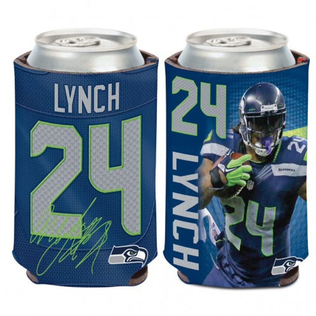 Seattle Seahawks Seattle Seahawks Can Cooler Marshawn Lynch Design CO 032085144652