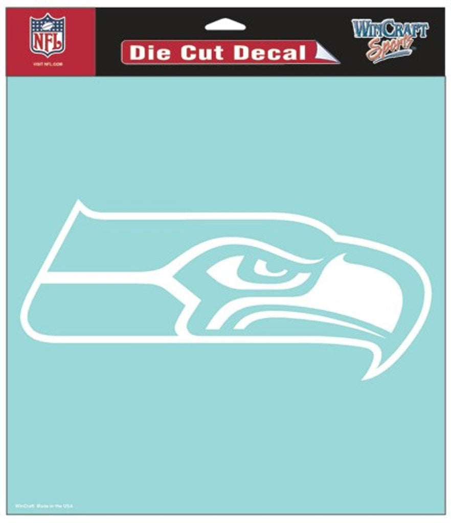 Decal 8x8 Perfect Cut White Seattle Seahawks Decal 8x8 Die Cut White 032085256607