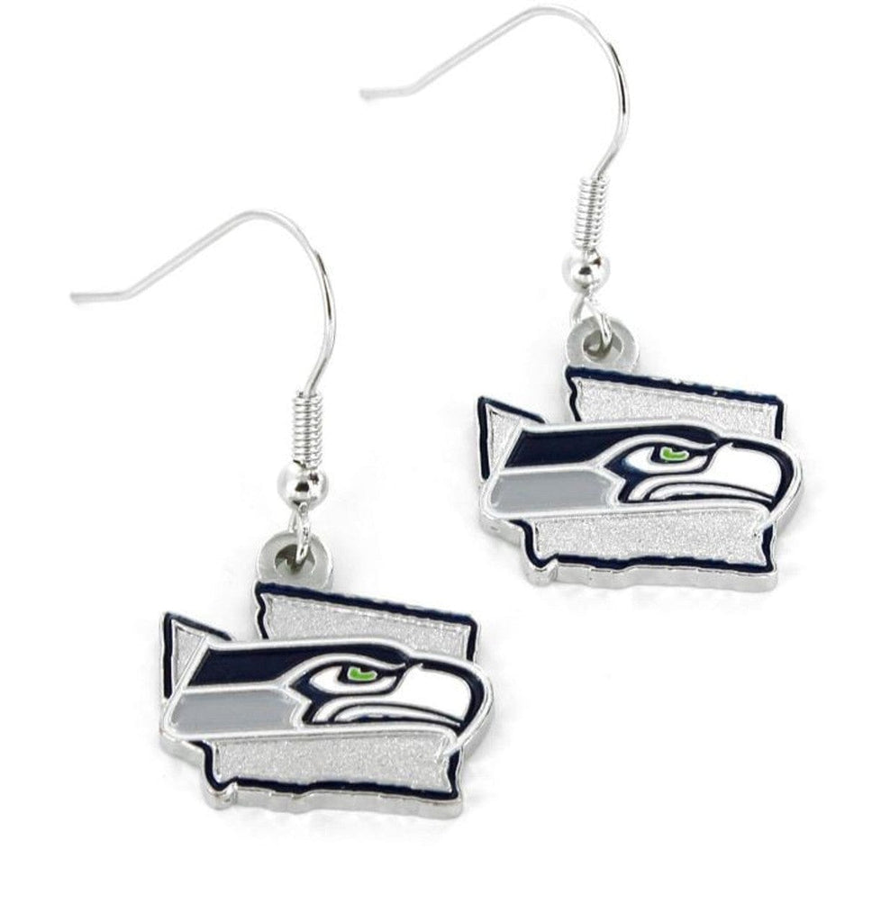 Jewelry Earrings State Seattle Seahawks Earrings State Design 763264742269