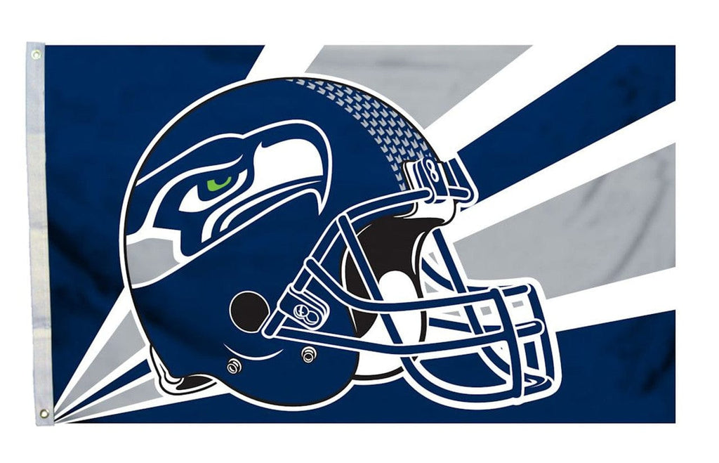 Flag 3x5 Seattle Seahawks Flag 3x5 Helmet Design - Special Order 023245942140