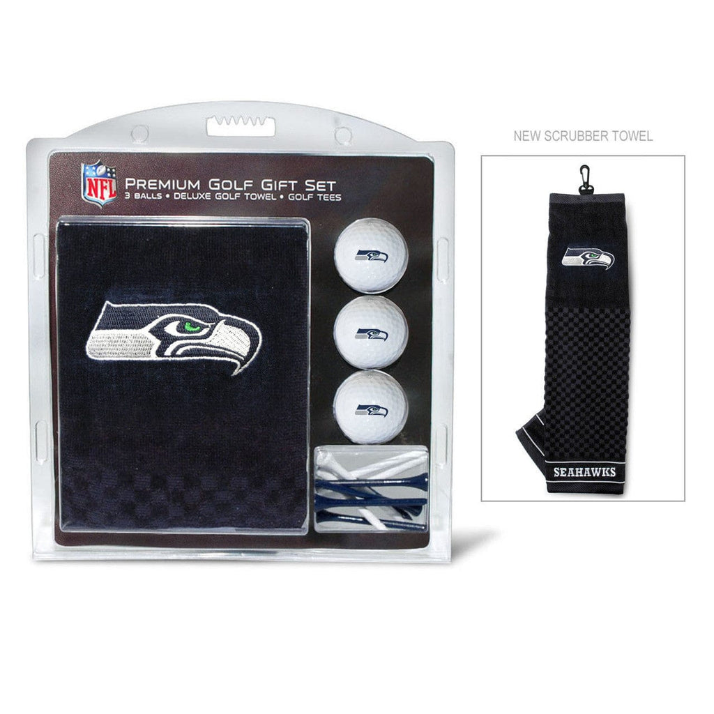 Golf Gift Set with Towel Seattle Seahawks Golf Gift Set with Embroidered Towel 637556328205