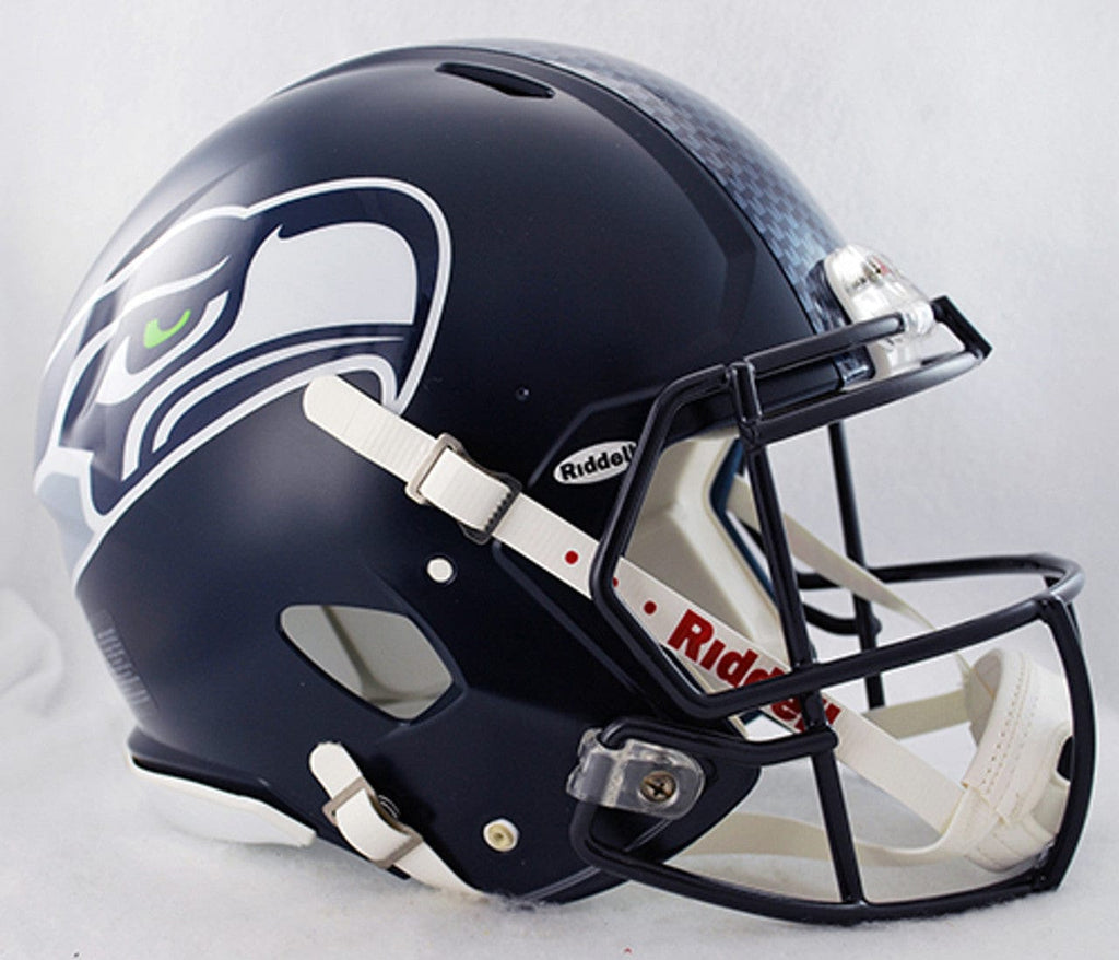 Helmets Full Size Authentic Seattle Seahawks Helmet Riddell Authentic Full Size Speed Style Stripe Decal 095855309736