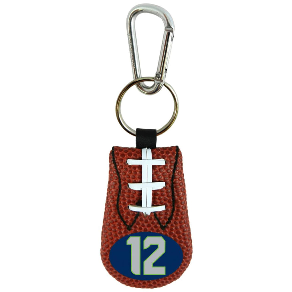 Seattle Seahawks Seattle Seahawks Keychain Classic Football 12th Man Design CO 814428020386