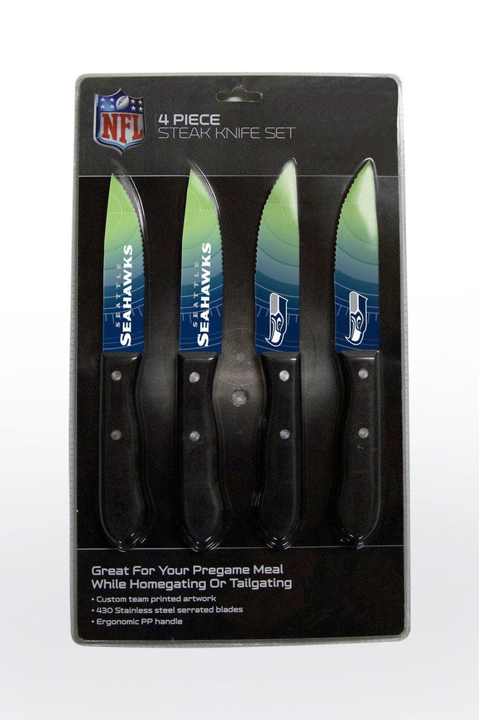 Knife Set Steak 4 Pack Seattle Seahawks Knife Set - Steak - 4 Pack 771831102293