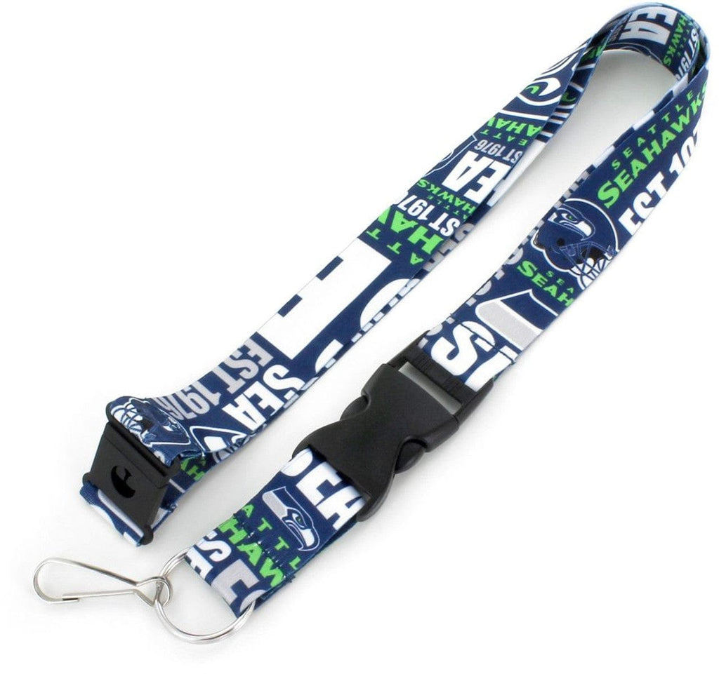 Dynamic Lanyards Seattle Seahawks Lanyard Breakaway Style Dynamic Design 763264858595