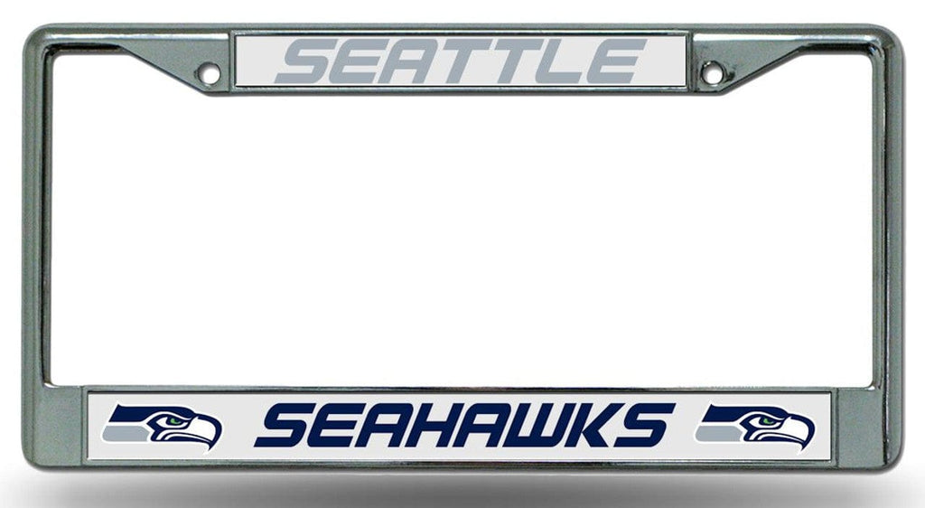 License Frame Chrome Seattle Seahawks License Plate Frame Chrome 094746266394