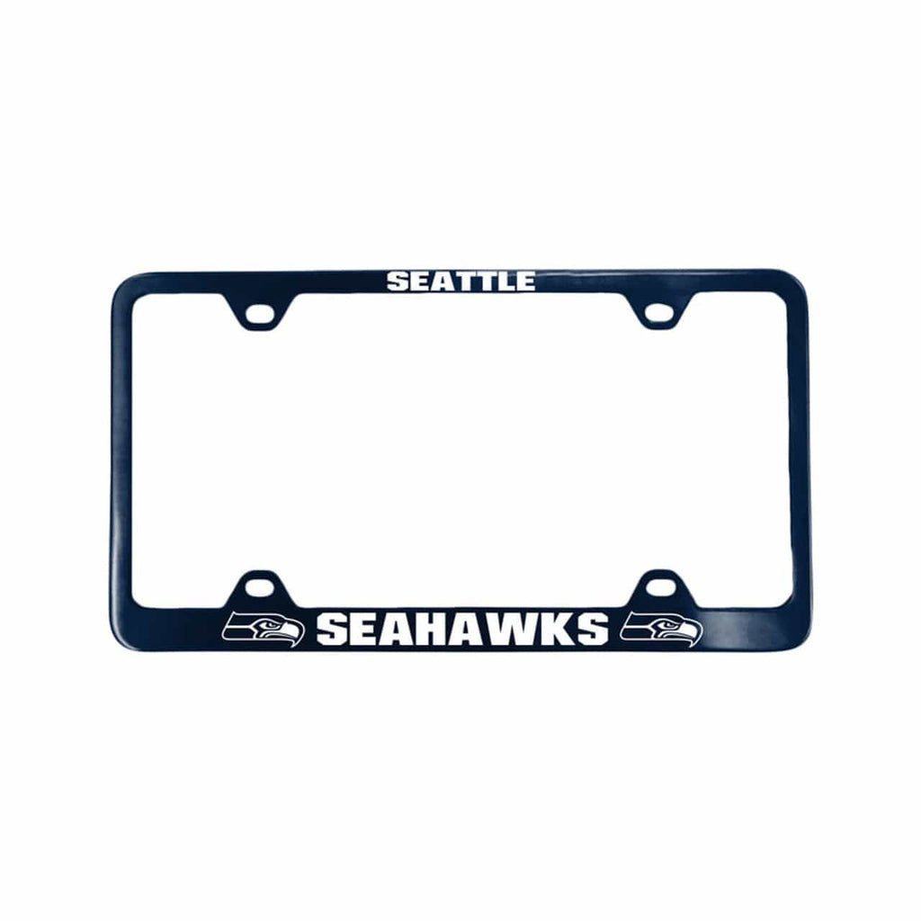 License Plate Frame Laser Cut Seattle Seahawks License Plate Frame Laser Cut Blue 023245919142