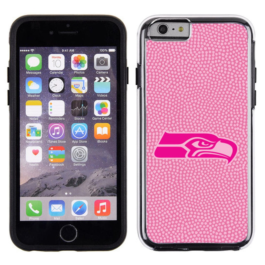 Seattle Seahawks Seattle Seahawks Phone Case Pink Football Pebble Grain Feel iPhone 6 CO 637057001737