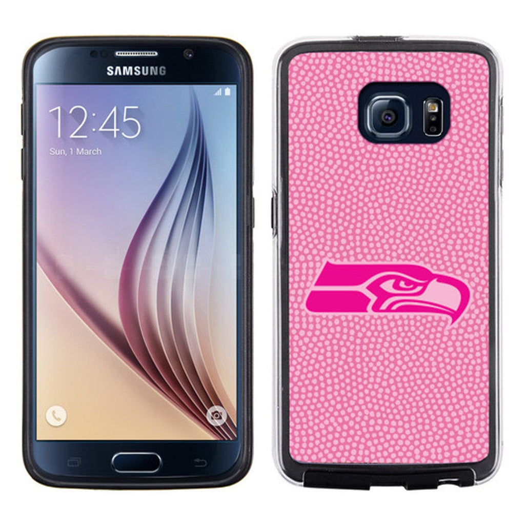 Seattle Seahawks Seattle Seahawks Phone Case Pink Football Pebble Grain Feel Samsung Galaxy S6 CO 637057008446