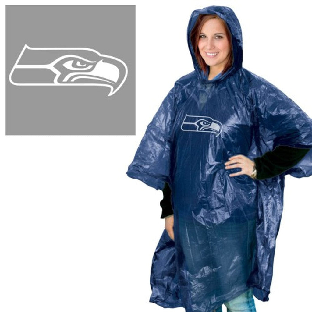 Rain Ponchos Seattle Seahawks Rain Poncho 099606252173