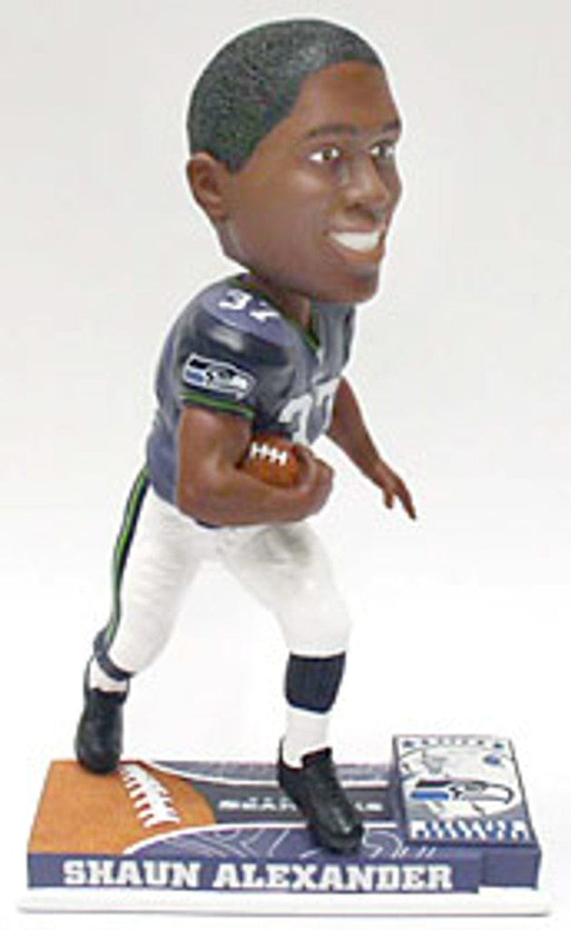 Seattle Seahawks Seattle Seahawks Shaun Alexander Forever Collectibles On Field Bobblehead CO 681329639067