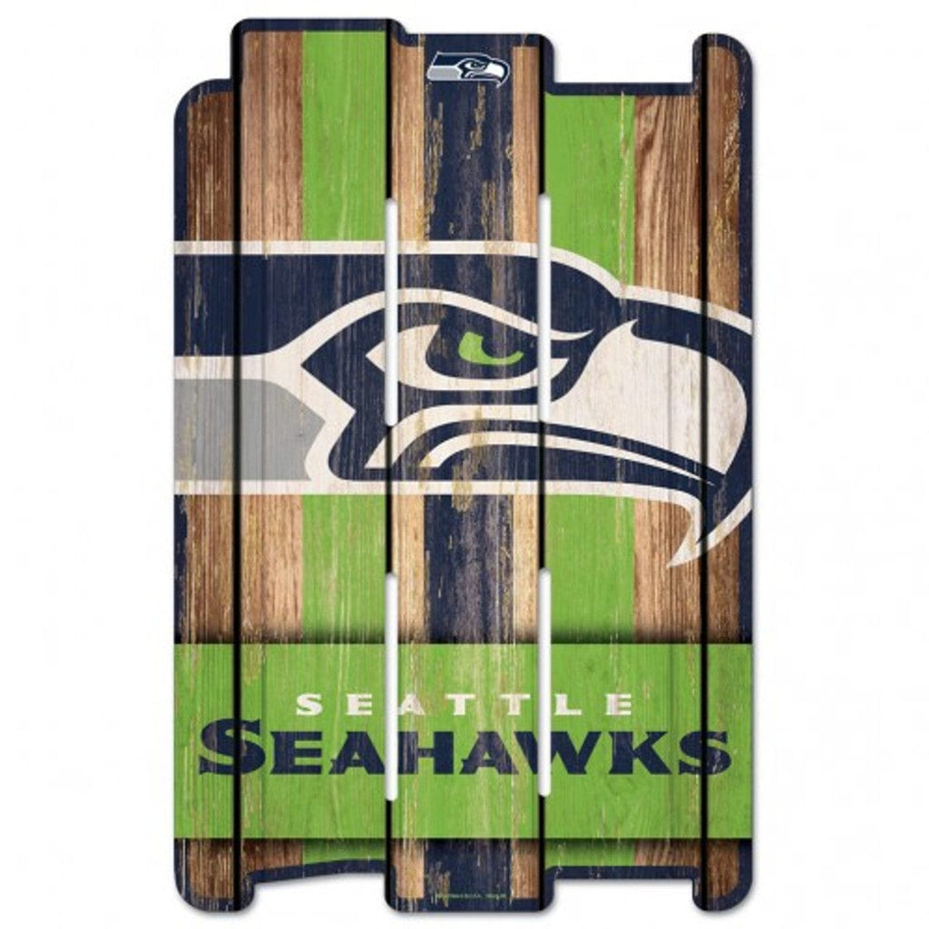 Sign 11x17 Fence Seattle Seahawks Sign 11x17 Wood Fence Style 032085113917