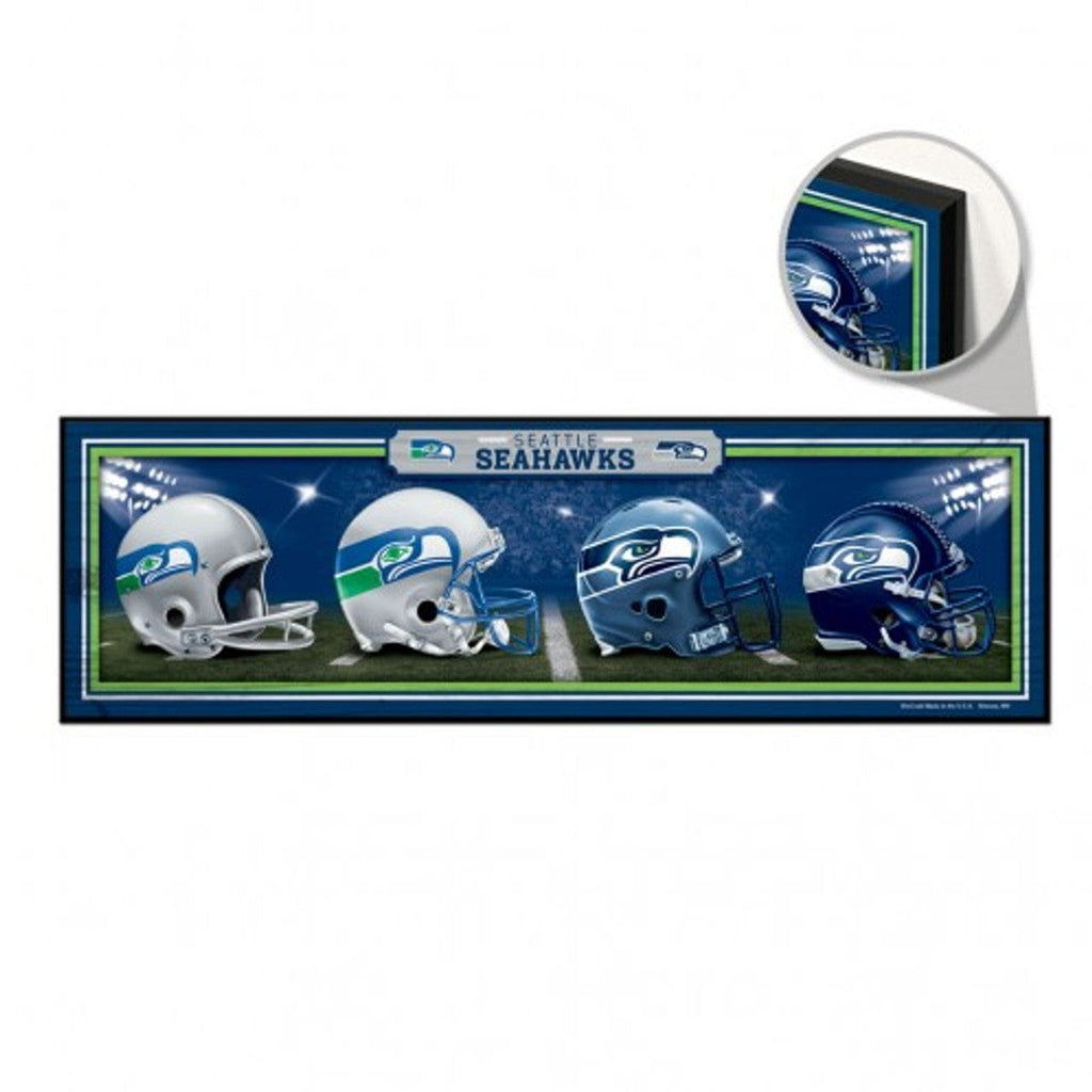 Sign 9x30 Helmets Design Seattle Seahawks Sign 9x30 Wood Helmets Design - Special Order 032085028921