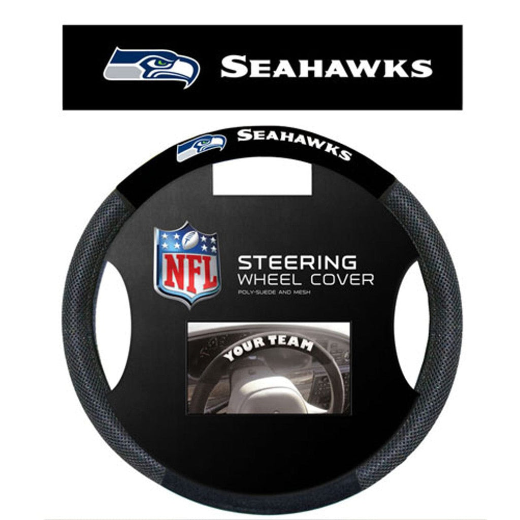 Seattle Seahawks Seattle Seahawks Steering Wheel Cover Mesh Style CO 023245985147