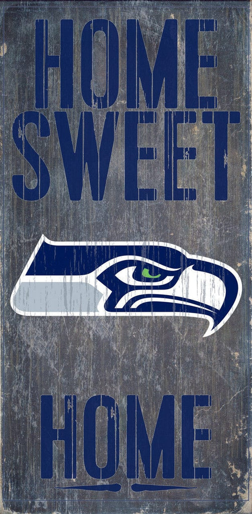 Sign 6x12 Home Sweet Home Seattle Seahawks Wood Sign - Home Sweet Home 6"x12" 878460048555