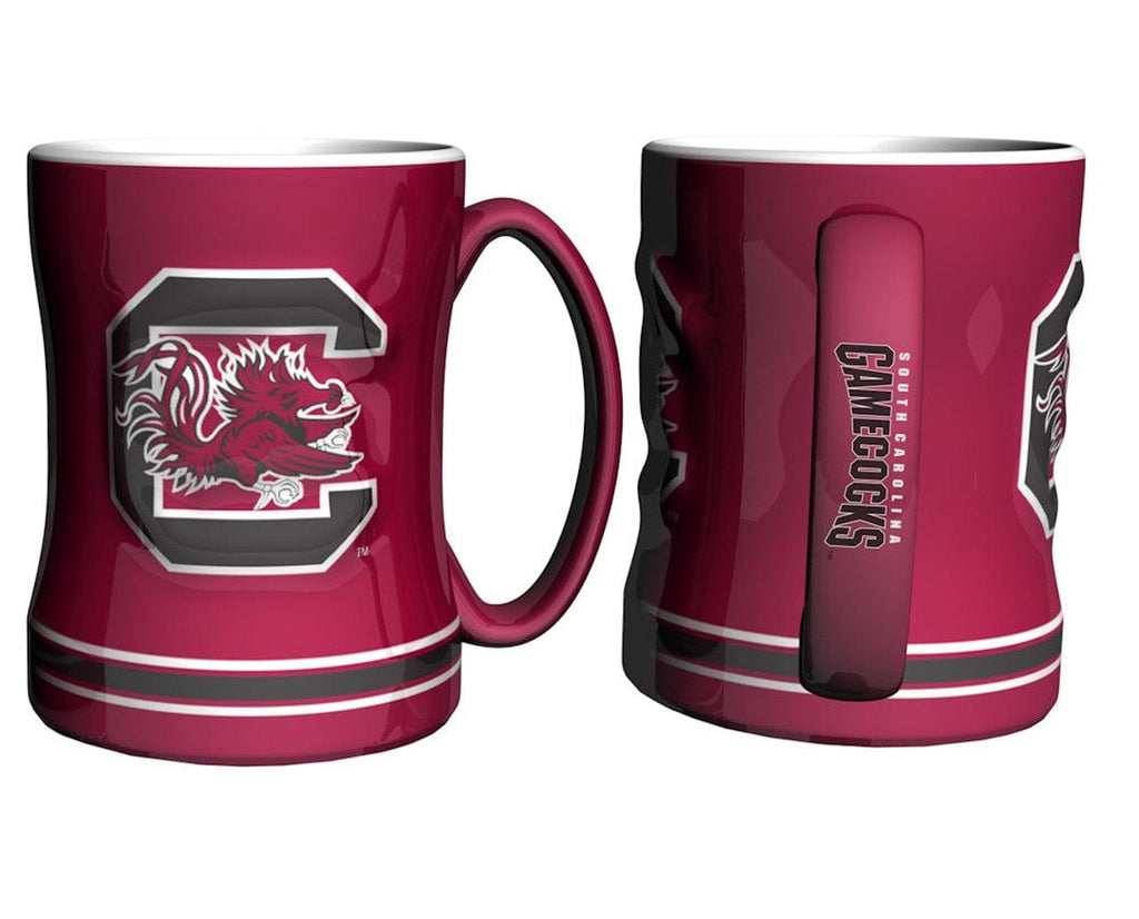 Drink Mug 14 Relief South Carolina Gamecocks Coffee Mug - 14oz Sculpted Relief 846757104994