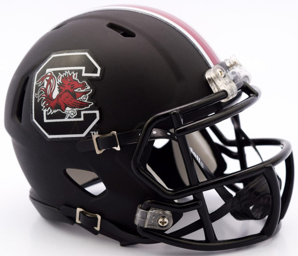 Helmets Mini Speed South Carolina Gamecocks Helmet - Riddell Replica Mini - Speed Style - Matte Black 095855900728