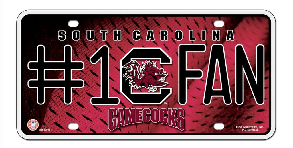 License Plate #1 Fan South Carolina Gamecocks License Plate #1 Fan 094746302047