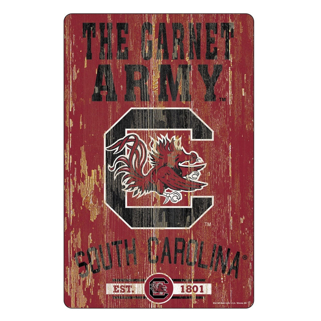 Sign 11x17 Slogan South Carolina Gamecocks Sign 11x17 Wood Slogan Design 032085626400