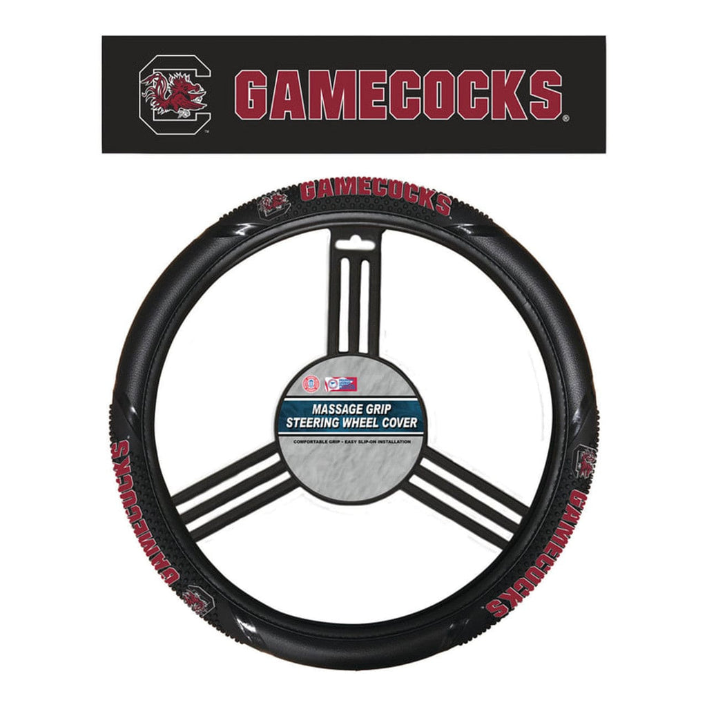 South Carolina Gamecocks South Carolina Gamecocks Steering Wheel Cover Massage Grip Style CO 023245566605