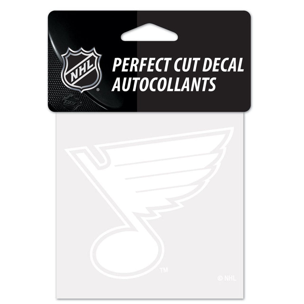 Decal 4x4 Perfect Cut White St. Louis Blues Decal 4x4 Perfect Cut White 032085512550
