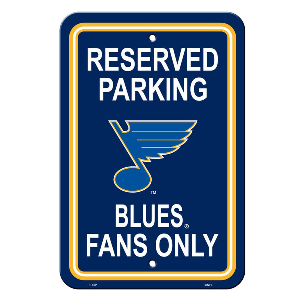 St. Louis Blues St. Louis Blues Sign 12x18 Plastic Reserved Parking Style CO 023245802178
