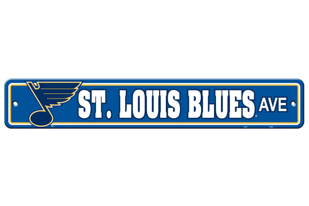 St. Louis Blues St. Louis Blues Sign 4x24 Plastic Street Style CO 023245803175