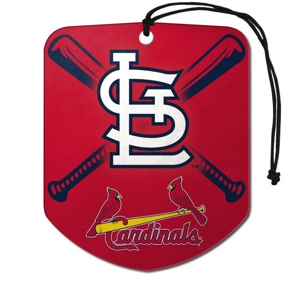 Air Fresheners St. Louis Cardinals Air Freshener Shield Design 2 Pack 681620553277