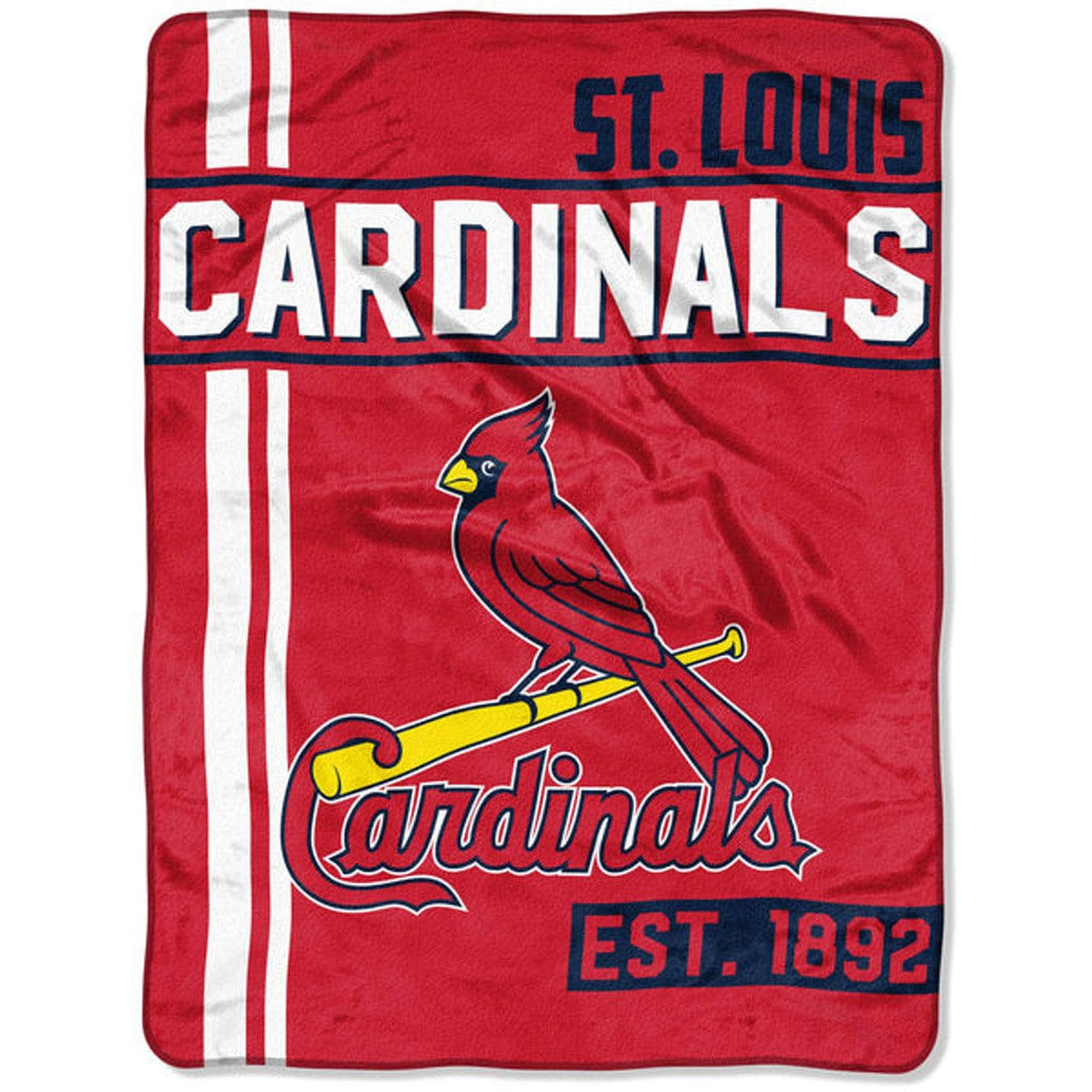 Blankets 46x60 Micro Raschel St. Louis Cardinals Blanket 46x60 Micro Raschel Walk Off Design Rolled 087918510753