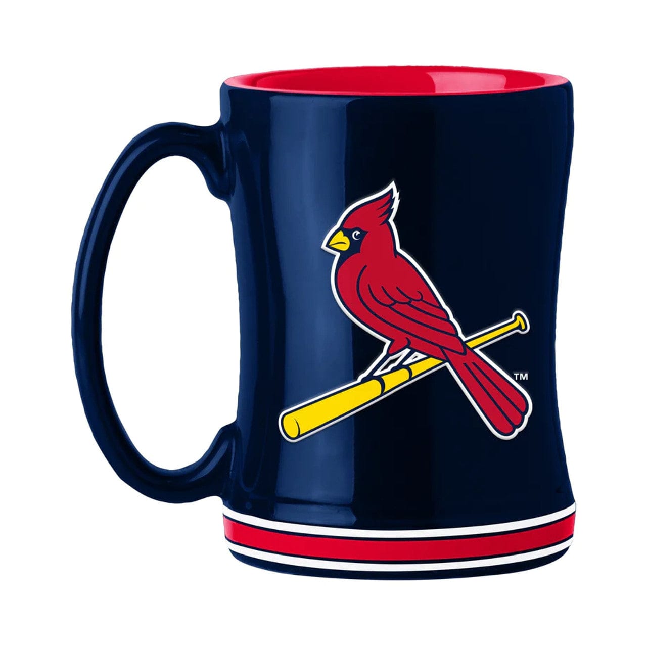 St. Louis Cardinals Coffee Mug 14oz Sculpted Relief