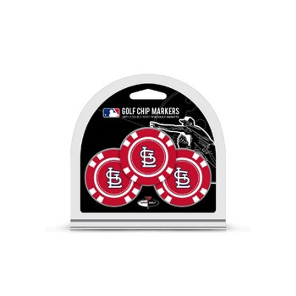 Golf Chip with Marker 3 Pack St. Louis Cardinals Golf Chip with Marker 3 Pack 637556975881
