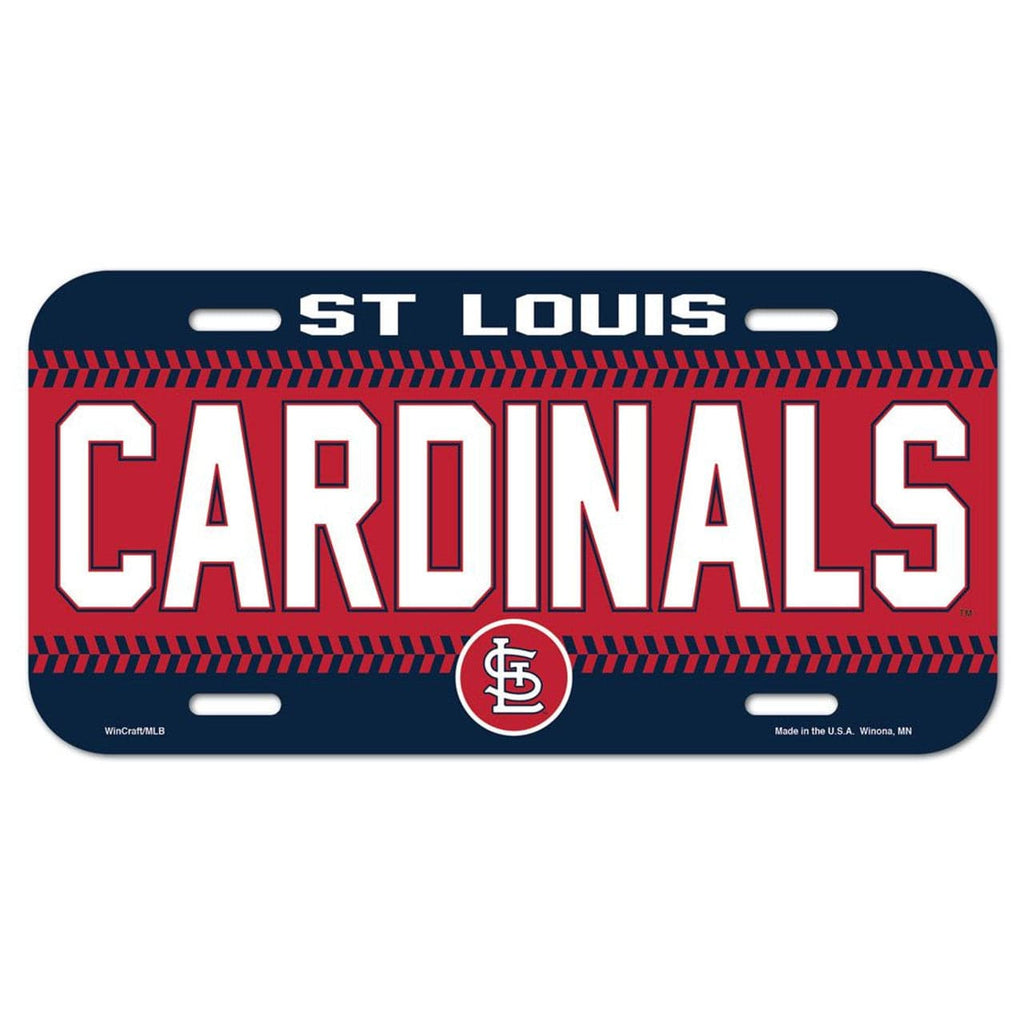 License Plate Plastic St. Louis Cardinals License Plate Plastic 032085868978