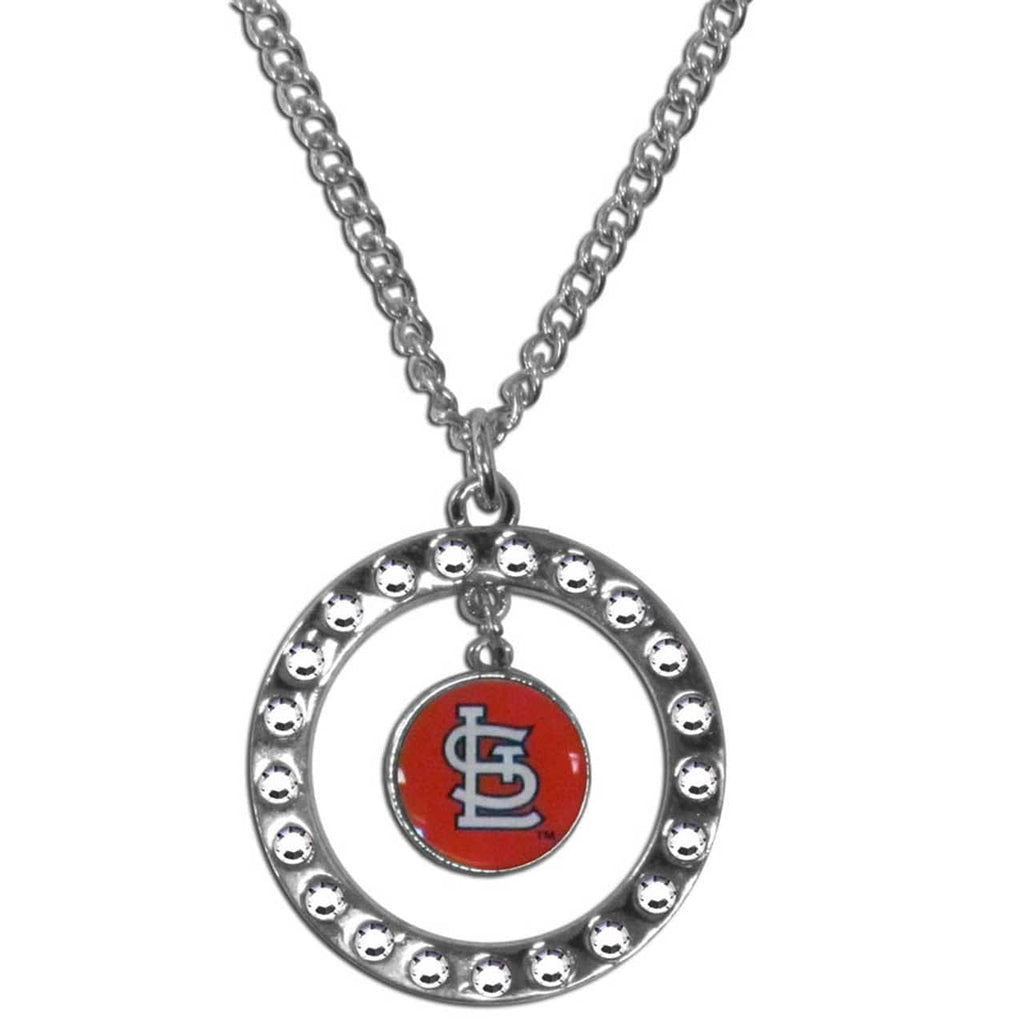 St. Louis Cardinals St. Louis Cardinals Necklace Chain Rhinestone Hoop CO 754603275098