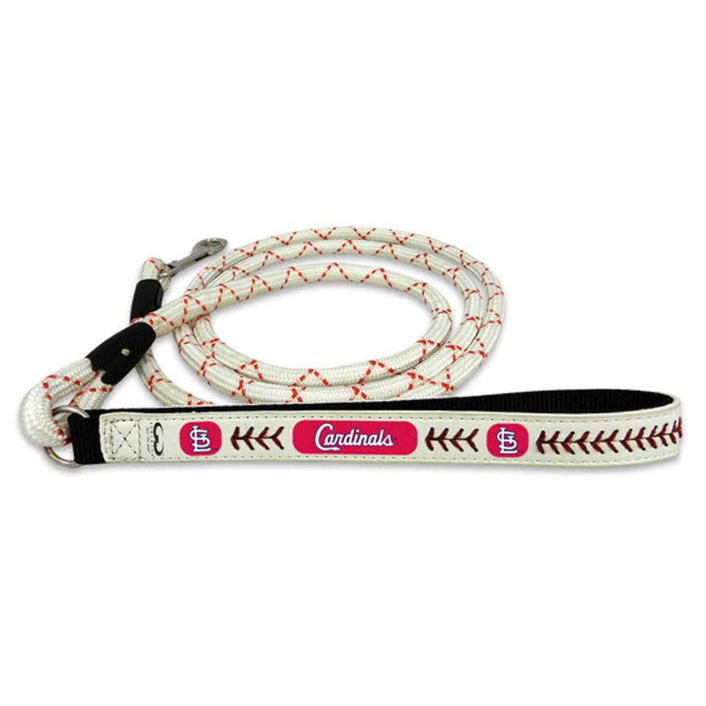 St. Louis Cardinals St. Louis Cardinals Pet Leash Leather Frozen Rope Baseball Size Large CO 814067029085
