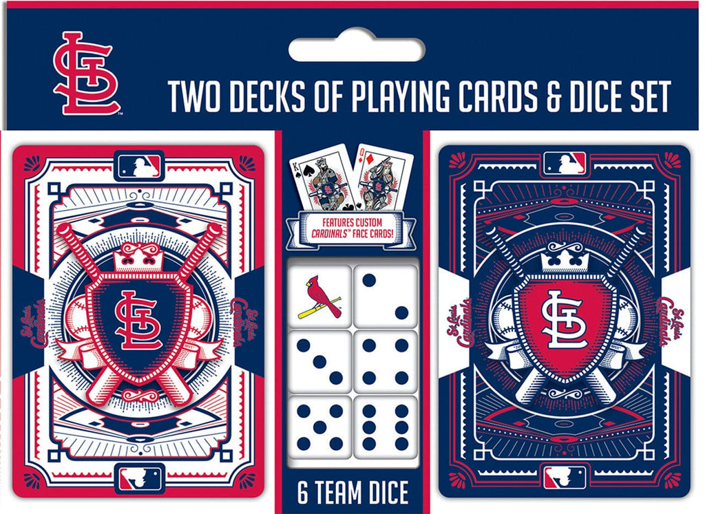 Playing Cards and Dice Set St. Louis Cardinals Playing Cards and Dice Set 705988013317