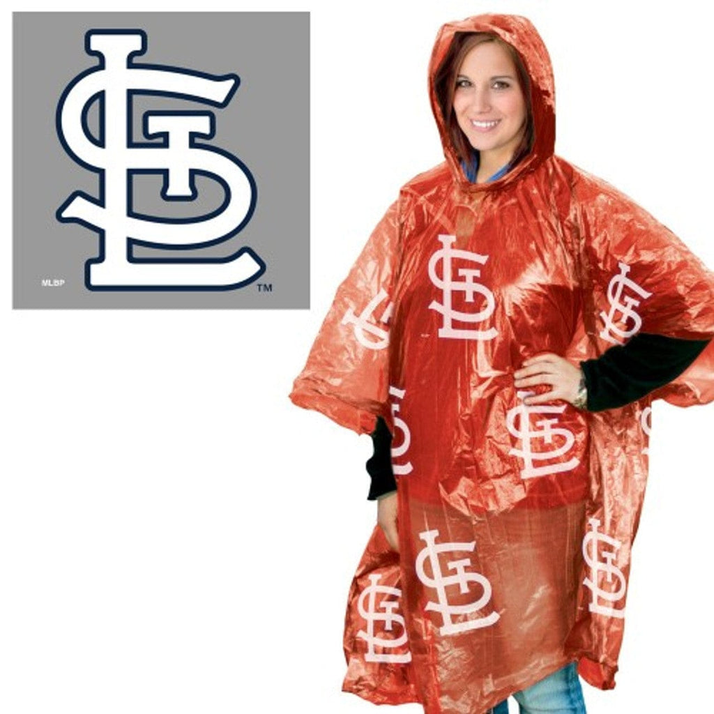 Rain Ponchos St. Louis Cardinals Rain Poncho 099606254122