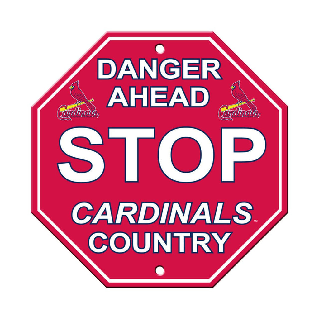 St. Louis Cardinals St. Louis Cardinals Sign 12x12 Plastic Stop Style CO 023245605243