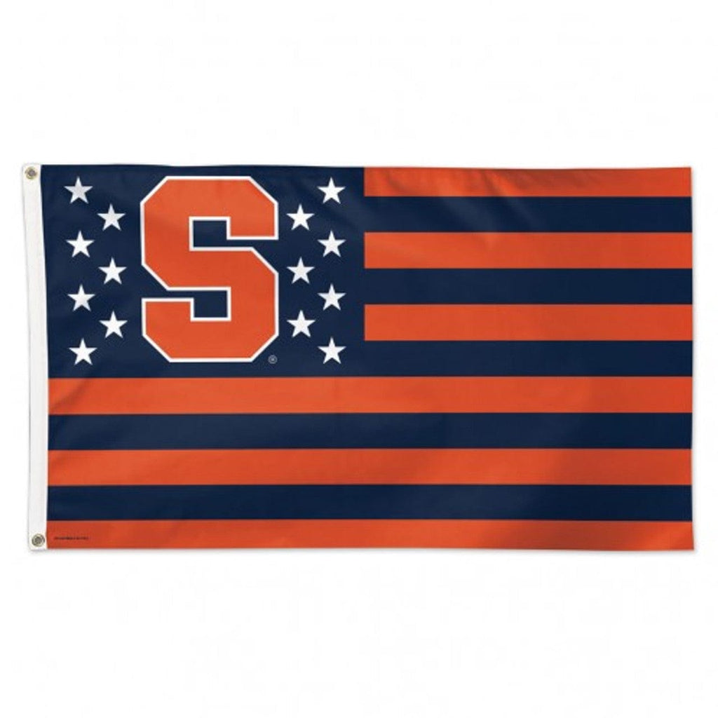 Flag 3x5 Syracuse Orange Flag 3x5 Deluxe Style Stars and Stripes Design 032085153760