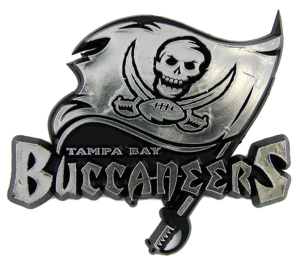 Auto Emblem Chrome Tampa Bay Buccaneers Auto Emblem - Silver 681620129229