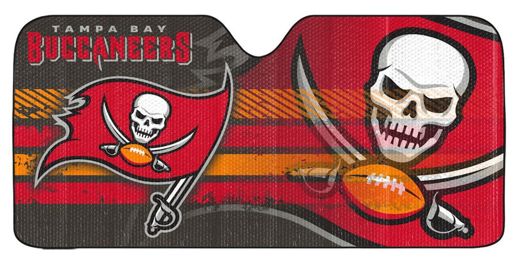 Auto Sun Shade Tampa Bay Buccaneers Auto Sun Shade - 59"x27" 681620801293