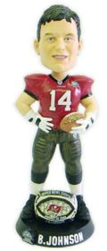 Tampa Bay Buccaneers Tampa Bay Buccaneers Brad Johnson Super Bowl 37 Ring Forever Collectibles Bobblehead CO 681329093968